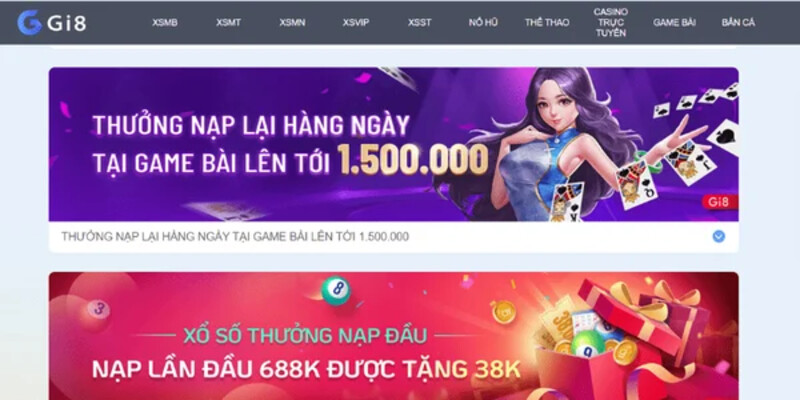 Cách nạp và rút tiền Nhà cái Gi8